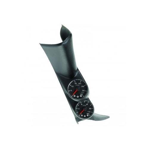 AUTOMETER GAUGE PILLAR KIT,0-35 PSI/2000F,01-07 GM FULL-SIZE TRUCK,W/ SPEAKER,SPEK-PRO,BLACK DIAL,BLACK BEZEL,FLAT ANTIGLARE LENS # P72021