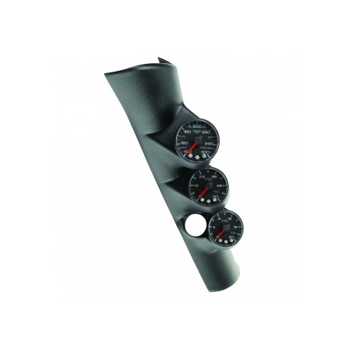 AUTOMETER GAUGE PILLAR KIT,0-60 PSI/0-2000F/100-300F,98-02 DODGE RAM,W/ SPEAKER,SPEK-PRO,BLACK DIAL,BLACK BEZEL,FLAT ANTIGLARE LENS # P73001