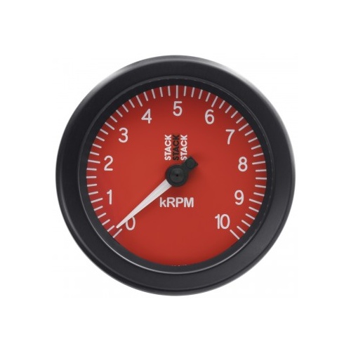 AUTOMETER GAUGE TACHOMETER,SPORT,88MM,RED,0-10K RPM # ST100-010R