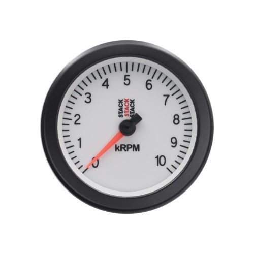AUTOMETER GAUGE TACHOMETER,SPORT,88MM,WHITE,0-10K RPM # ST100-010W