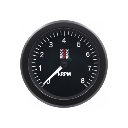 AUTOMETER GAUGE TACHOMETER,SPORT,88MM,BLACK,0-8K RPM # ST100-08