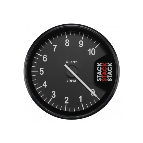 AUTOMETER GAUGE TACHOMETER,CLUBMAN,80MM,BLACK,0-10K RPM # ST200-010