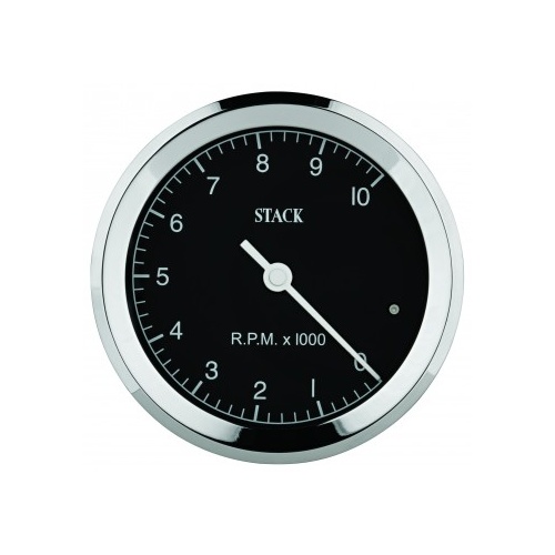 AUTOMETER GAUGE TACHOMETER,CLASSIC,80MM,BLACK,0-10K RPM # ST200C-010