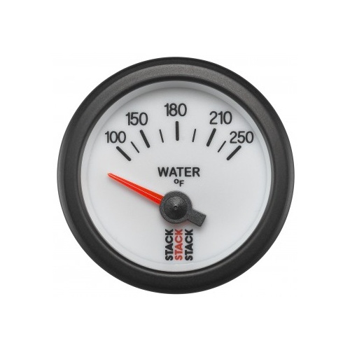 AUTOMETER GAUGE WATER TEMP,ELECTRIC,52MM,WHT,100-250F,AIR-CORE,1/8" NPTF # ST3258