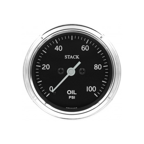 AUTOMETER GAUGE OIL PRESS,PRO STEPPER MOTOR,52MM,CLASSIC,0-100PSI,1/8" NPTF MALE # ST3302C