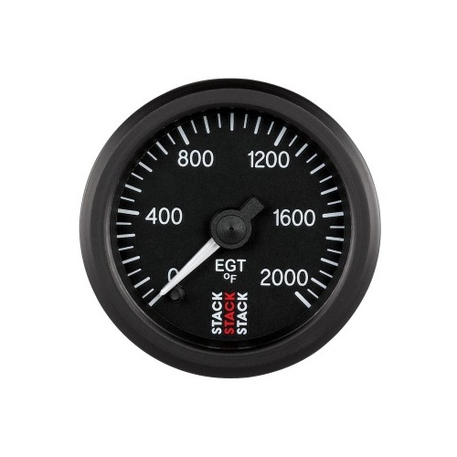 AUTOMETER GAUGE EXHAUST GAS TEMP,PRO STEPPER MOTOR,52MM,BLK,0-2000F # ST3314