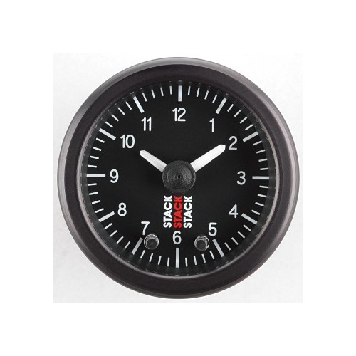 AUTOMETER GAUGE ANALOG CLOCK,BLK # ST3317