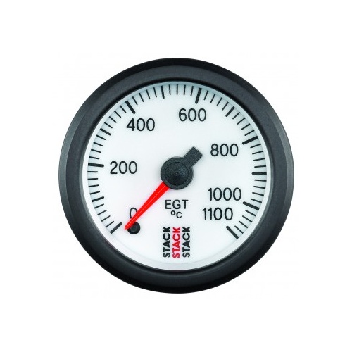 AUTOMETER GAUGE EXHAUST GAS TEMP,PRO STEPPER MOTOR,52MM,WHT,0-1100C # ST3363