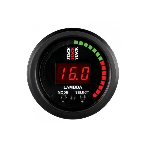 AUTOMETER GAUGE 2-1/16" WIDEBAND AIR/FUEL RATIO,6:1-20:1 AFR,BLACK,STACK # ST3403