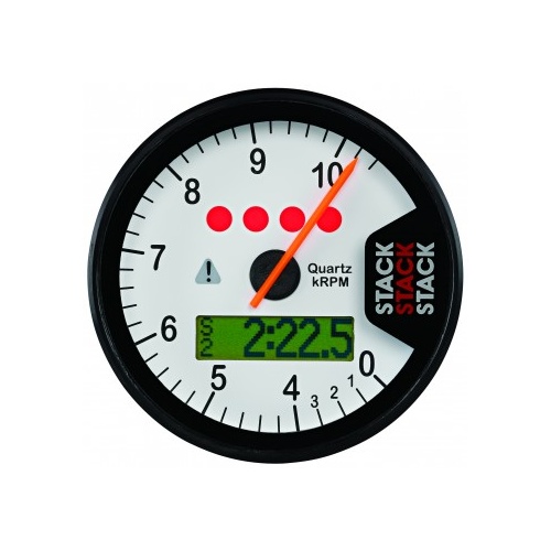 AUTOMETER GAUGE DISPLAY TACHOMETER,WHITE,0-4-10.5K RPM # ST700SR-K