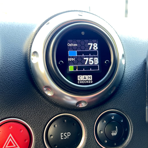 CANchecked MFD15 Gen2 OLED Programmable CanBus Gauge Display Kit for Audi TT 8N Mk1