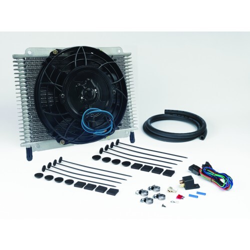 DAVIES CRAIG Transmission Oil Cooler 21 Plate & 8" Fan Combo 12V (698)