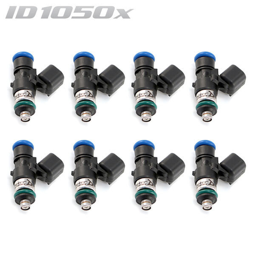 ID1050-XDS Injectors Set of 8, 34mm Length, 14mm Top O-Ring, 14mm Lower O-Ring