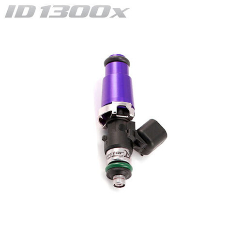 ID1300-XDS Injector Single, 60mm Length, 14mm Purple Adaptor Top, 14mm Lower O-Ring