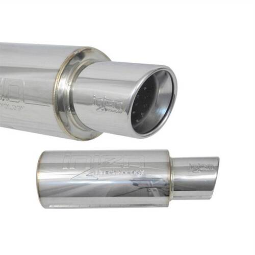 Injen SES225C 60MM Universal Muffler  2 3/8" Inlet - Polished Tip