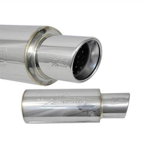 Injen SES300C 76MM Universal Muffler 3" Inlet - Polished Tip