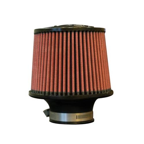 Injen X-1012-BR 8-Layer Oiled Cotton Gauze Air Filter  2.5" Flange ID, 6" Base / 5" Media Height / 5