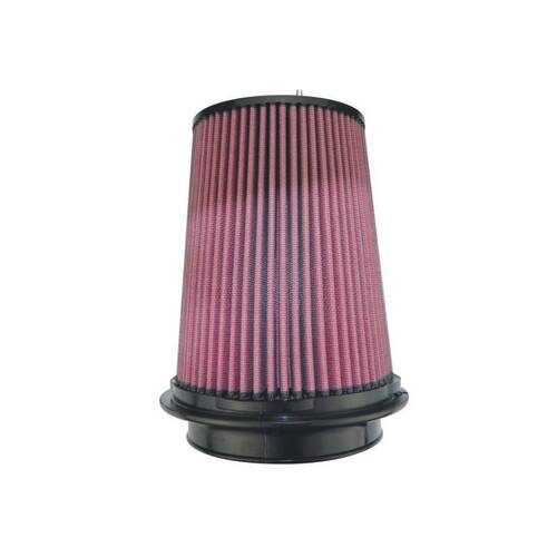 Injen X-1106-BR 8-Layer Oiled Cotton Gauze Air Filter 5" Flange ID, 7.0" Twist Lock Base / 7.90" Me