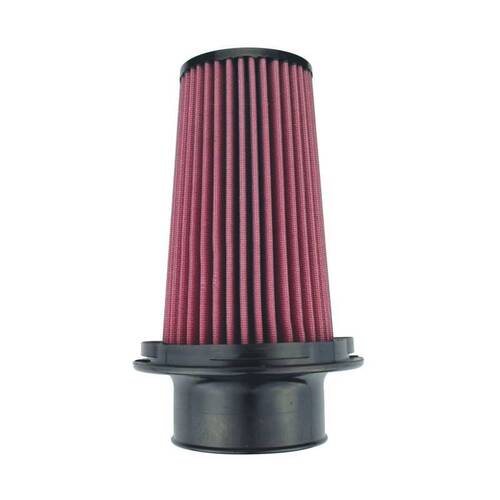 Injen X-1114-BR 8-Layer Oiled Cotton Gauze Air Filter 3.5" Flange ID, 6.5" Twist Lock Base / 8.80"