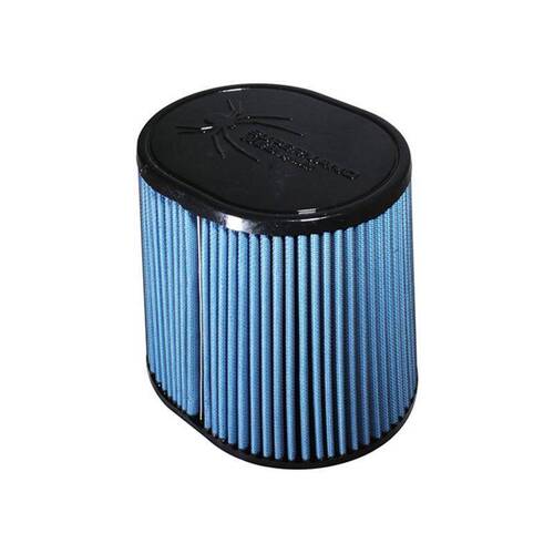 Injen X-1124-BB SuperNano-Web Air Filter 5" Flange ID, Oval Base / 8.0" Media Height / Oval Top