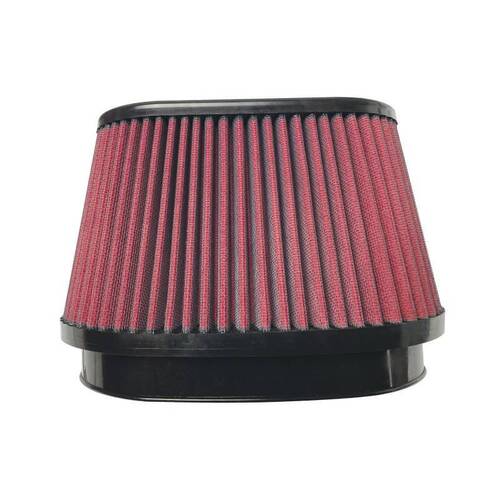Injen X-1126-BR 8-Layer Oiled Cotton Gauze Air Filter 8.5" x 5.63" Oval ID / 9.920" x 7.170" Oval B
