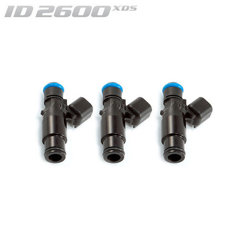 ID2600-XDS Injectors Set of 3, 48mm Length, 14mm Top O-Ring, 14mm Lower Adaptor for Toyota Yaris GR XPA16R