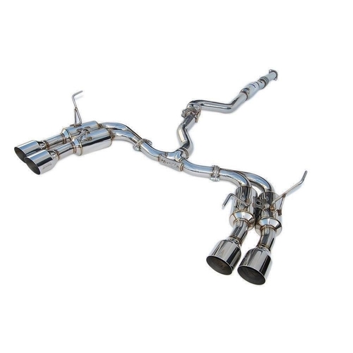 Invidia R400 Cat Back Exhaust w/ SS Straight Cut Tips for (WRX Wagon VB 22+)