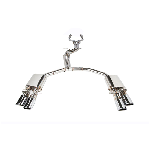 IPE (STAINLESS)EXHAUST SYSTEM-Front Pipe + X-pipe + Valvetronic Muffler + OBDii with Lighting Sensor + Tips(Chrome Silver)(S6/S7 (C7) 4.0T(2013 - 2016