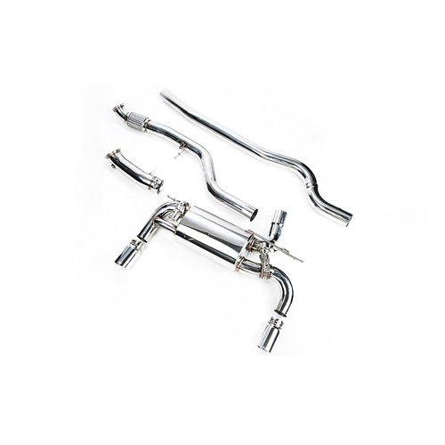 IPE (STAINLESS)EXHAUST SYSTEM Front Pipe+Mid Pipe+Valvetronic Muffler+Remote Control Module+Dual Side Single Out Tips F32 435i(2013 - 2016)