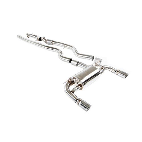 IPE (STAINLESS)EXHAUST SYSTEM Front Pipe+Mid Pipe+Valvetronic Muffler+OBDii+Dual Side Single Out Tips F30 335i (N55)(2011 - 2015)
