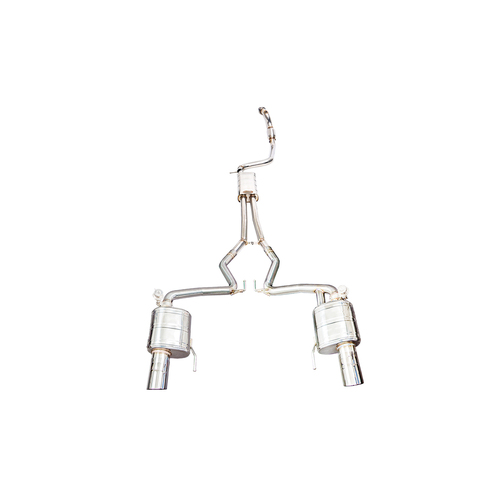 IPE (STAINLESS)EXHAUST SYSTEM Mid-pipe+Valve Muffler+Remote CTRL Module+Tips(Chrome Silver) Ford Mustang 2.3T (MK6)EcoBoost (2015 - ON)NOT fit OPF.
