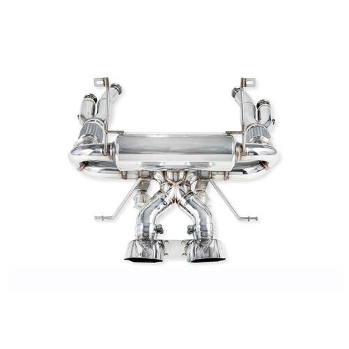 IPE (STAINLESS)EXHAUST SYSTEM Valvetronic Muffler + Tips( Titanium Polished Silver) Lamborghini Aventador LP700 Facelift SVJ