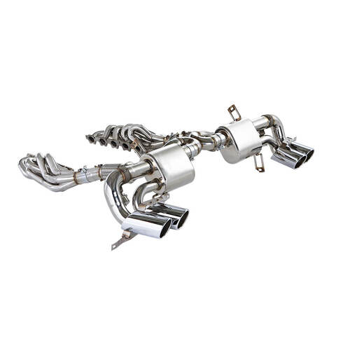 IPE (STAINLESS)EXHAUST SYSTEM X Pipe+Valve Muffler+Remote CTRL Module+Tips(Chrome Silver) Lamborghini Gallardo Superleggera LP550/560/570(08 - 13)