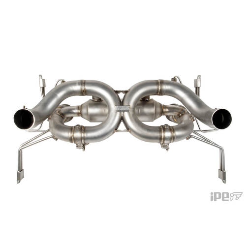 IPE (STAINLESS)EXHAUST SYSTEM Valvetronic Muffler + Tips( Titanium Polished Silver) Lamborghini Huracán  EVO (2019 - ON) OPF VERSION
