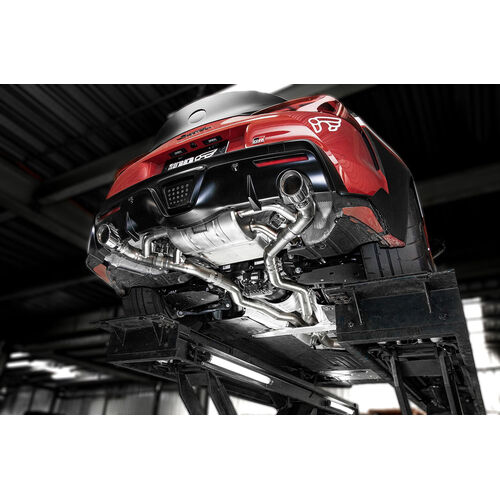 IPE (STAINLESS)EXHAUST SYSTEM Front Pipe+Mid Pipe + Valvetronic Muffler + OBDii + Tips(Chrome Silver) TOYOTA SUPRA 3.0T(2019 - ON) NOT fit OPF.