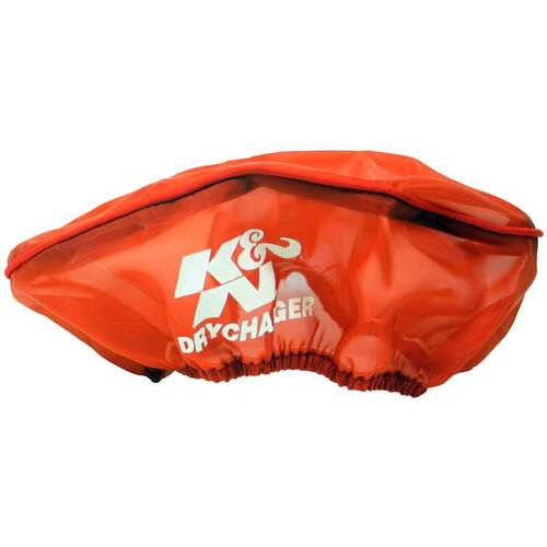 K&N 22-2840PR Air Filter Wrap DRYCHARGER WRAP; 5.5 X 9" OVAL RED
