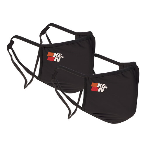 K&N 88-0500BK Face Cover, Black, 2 Pack