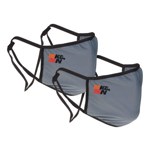 K&N 88-0500G Face Cover, Gray, 2 Pack