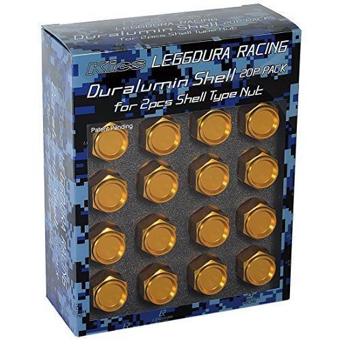 LEGGDURA RACING Shell Type Lock & Nut Set M12 x P1.5 (RL53) Gold
