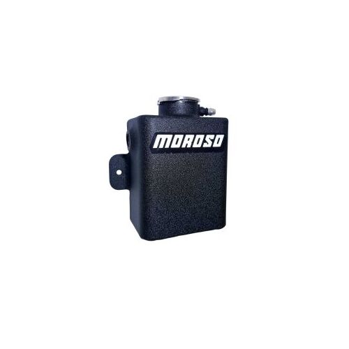 MOROSO TANK COOLANT EXPANSION,CATCH CAN UNIVERSAL 1.25 QT. BLACK POWDER COAT