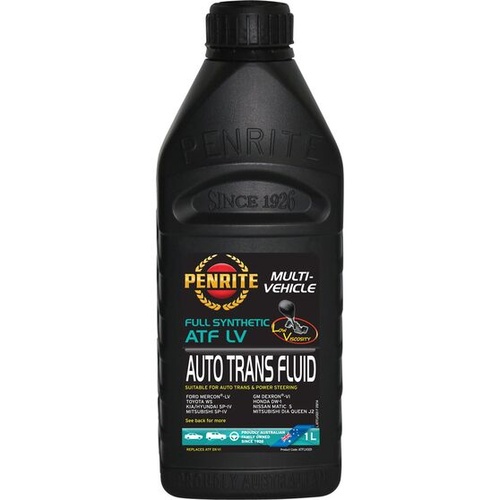 Penrite Automatic Transmission Fluid ATF LV 1 Litre