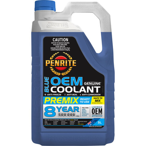 Penrite Blue OEM Coolant Premix 5 Litre