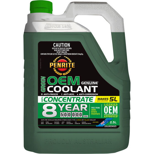 Penrite Green OEM Coolant Concentrate 2.5 Litre
