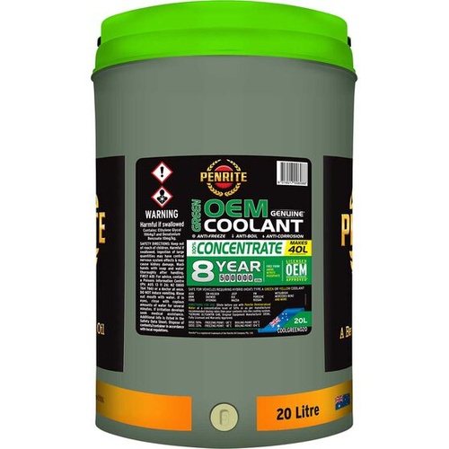 Penrite Coolant Concentrate Green - 20 Litres