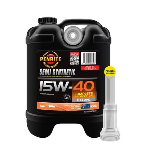 Penrite Semi Synthetic Oil - 15W-40, 20 Litres