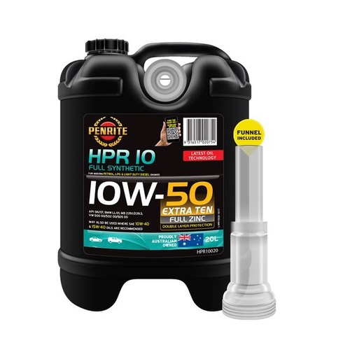 Penrite HPR 10 Oil - 10W-50, 20 Litres