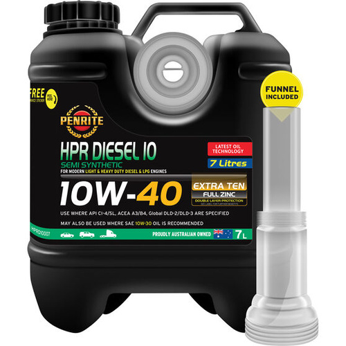 Penrite HPR Diesel 10 Engine Oil 10W-40 7 Litre