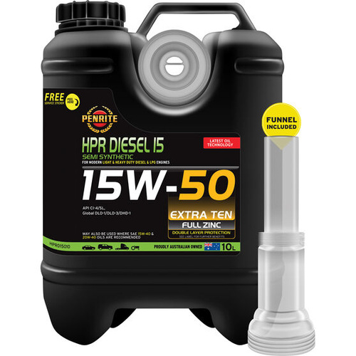 Penrite HPR Diesel 15 Engine Oil 15W-50 10 Litre