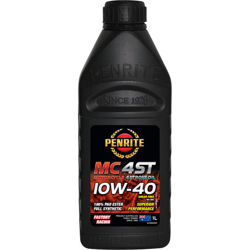 Penrite MC-4 PAO Ester Motorcycle Oil - 10W-40, 1 Litre