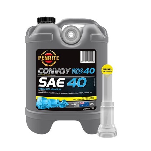 Penrite Mono 40 Truck Oil - SAE 40, 20 Litres